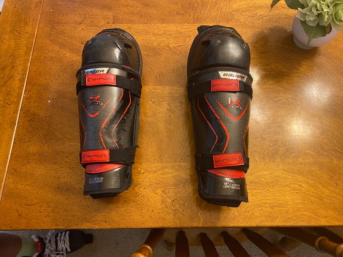 Used Bauer Vapor 1X Lite Shin Pads 13"