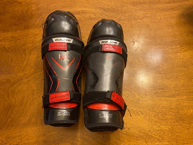 Used Bauer Vapor 1X Lite Shin Pads 13"