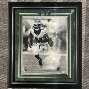 MALCOLM JENKINS CERTIFIED HAND SIGNED AND FRAMED ACTION PHOTO