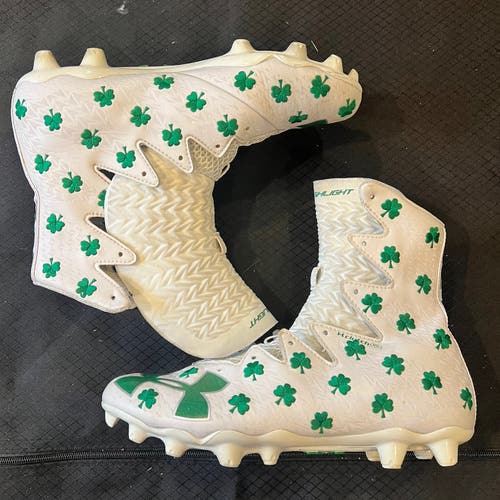 Under Armour Highlight Shamrock Clover Lacrosse Football Cleats Rare Special Editio
