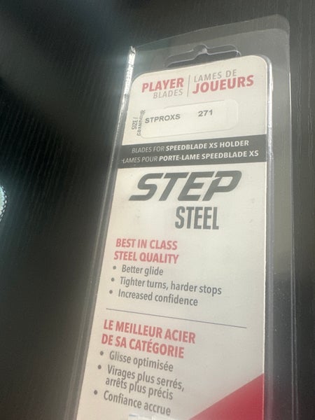 Step steel blades