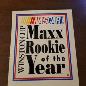 Vintage NASCAR Winston Cup Series Maxx Rookie of the Year Decal