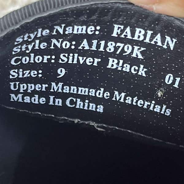 Moretti Black Label Fabian Silver Rhinestone Red Bottom  display picture 1