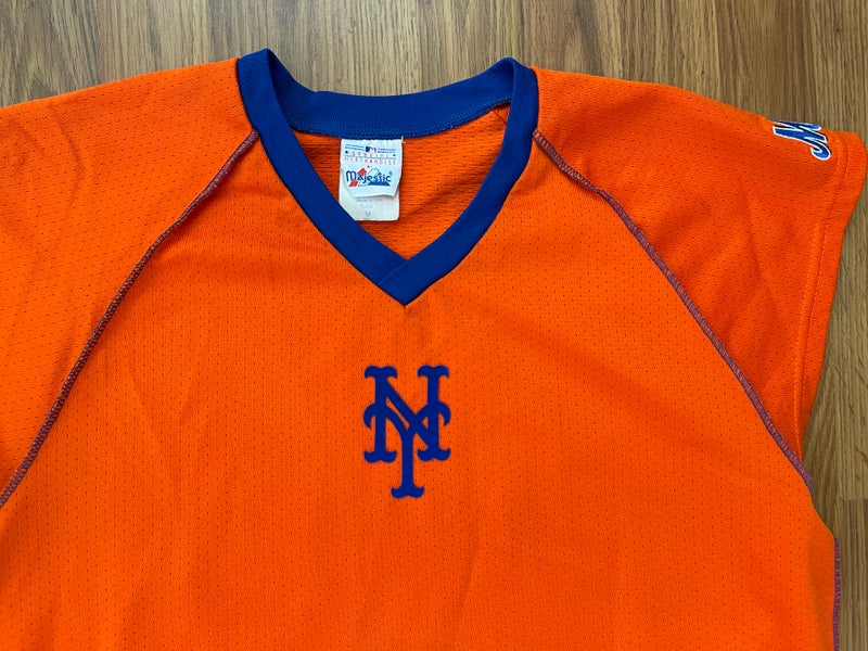Vintage New York Mets Baseball Jersey Russell Athletic Black Men's Size XL  USA