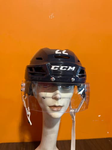 New Navy CCM Tacks 710 Pro Stock Helmet Colorado Avalanche #22 Medium