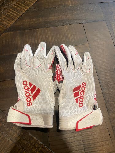 White Adult Medium Adidas Gloves