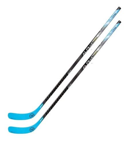2 New Warrior Alpha DX4 Grip hockey sticks 50 flex junior W88 RH right hand jr