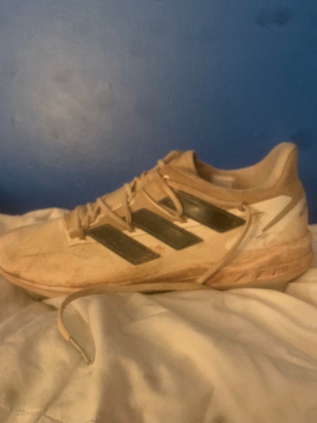 White  Metal Low Top Adizero Afterburner