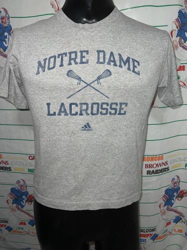 Notre Dame Lacrosse T-Shirt Small adidas