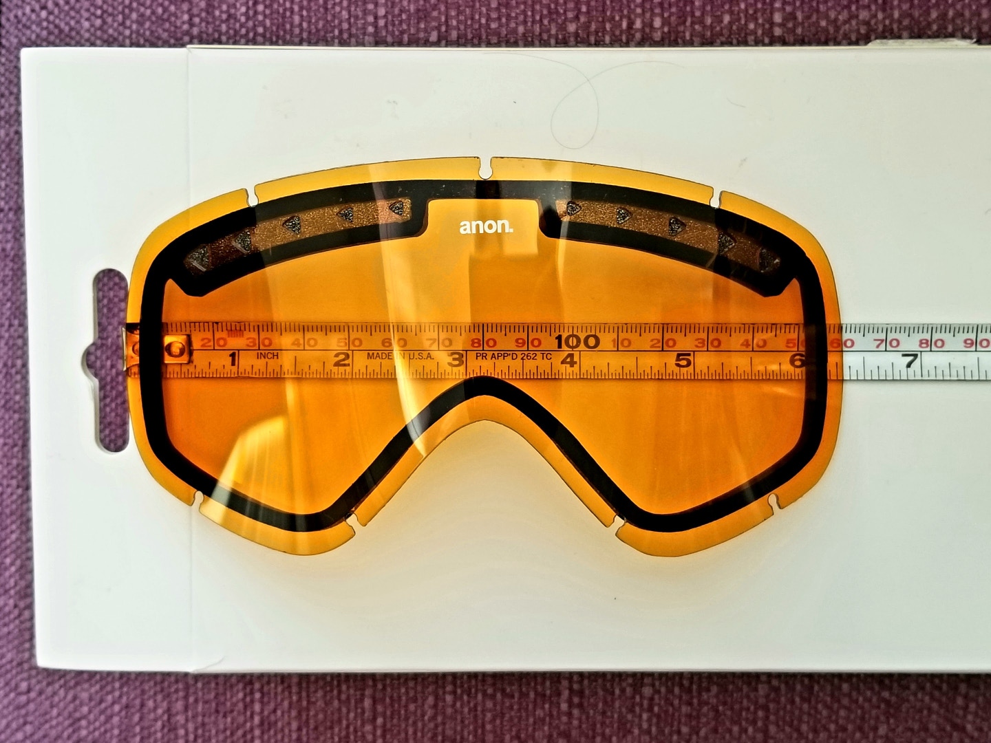 Anon Helix 2.0 Sonar Ski Goggle Replacement Lens, Amber Yellow Vented Anti Fog