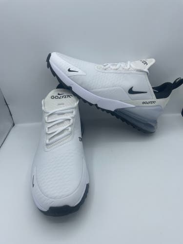 Nike Air Max 270 G Golf White Black Pure Platinum CK6483-102 Men’s Size 11