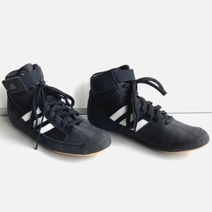 Adidas HVC Boys/Youth/Kids Black High-Top AQ3327 Wrestling Shoes ~ Size 3