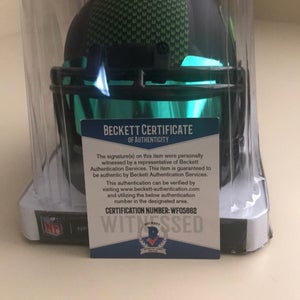 Seattle Seahawks Dk Metcalf Signed Mini Helmet