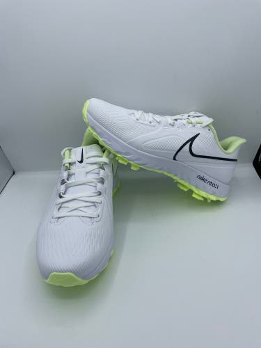 Nike React Infinity Pro White Volt Green Black Golf Shoes CT6620-109 Men's 8.5