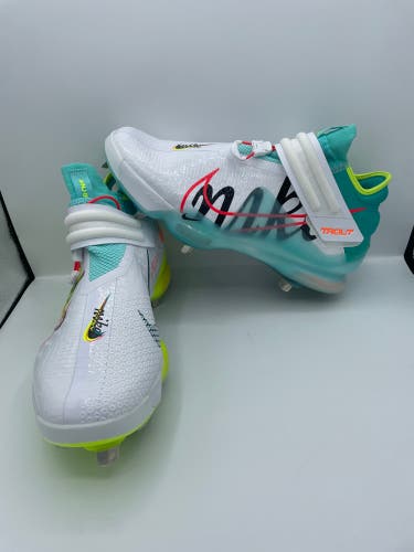 Nike Force Zoom Trout 7 Volt Green White CI3134-107 Metal Cleats size 9