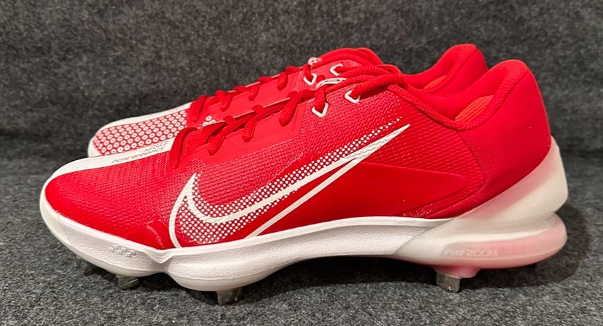 Men’s Nike Force Zoom Trout 7 Pro Crimson Metal Baseball Cleats CQ7224-601  Size 10.5