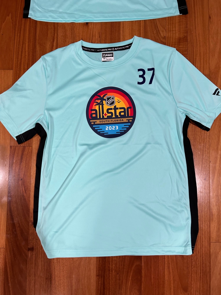 Andrei Svechnikov 37 Carolina Hurricanes Fanatics Authentic Pro Shirt Player Issue NHL ALLSTAR Large