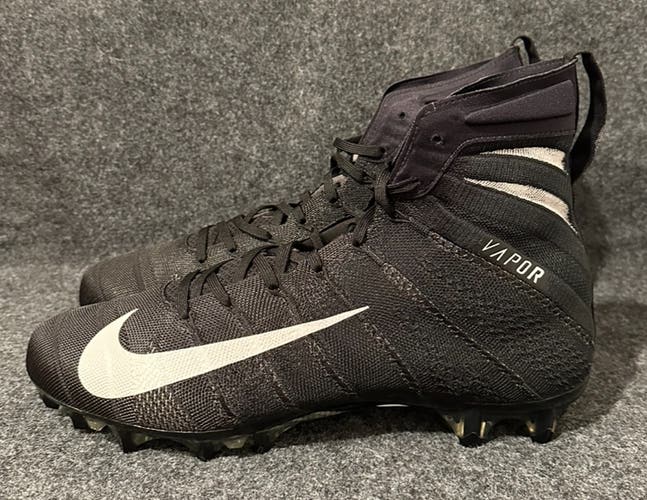 Men’s Nike Vapor Untouchable 3 Elite Triple Black Football Cleats AO3006-010  Size 12