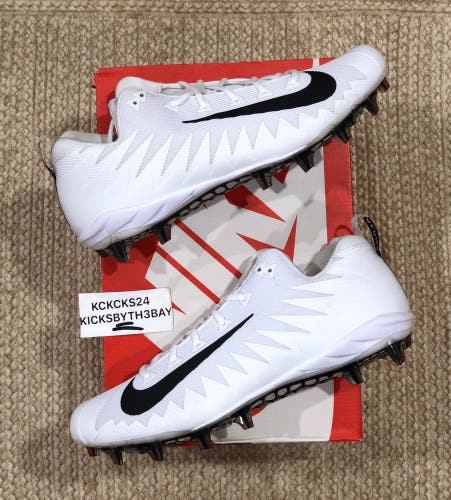 Nike Alpha Menace Pro Low TD PRF White Football Cleats AJ6606-102 Mens size 13.5