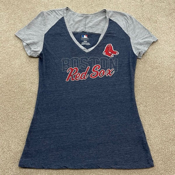 Boston Red Sox Women's V Neck Tee Shirt Size XL MLB Genuine Merchandise