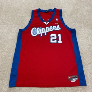 Los Angeles Clippers Jersey Men 2XL Darius Miles Nike Red NBA Basketball 21 VTG