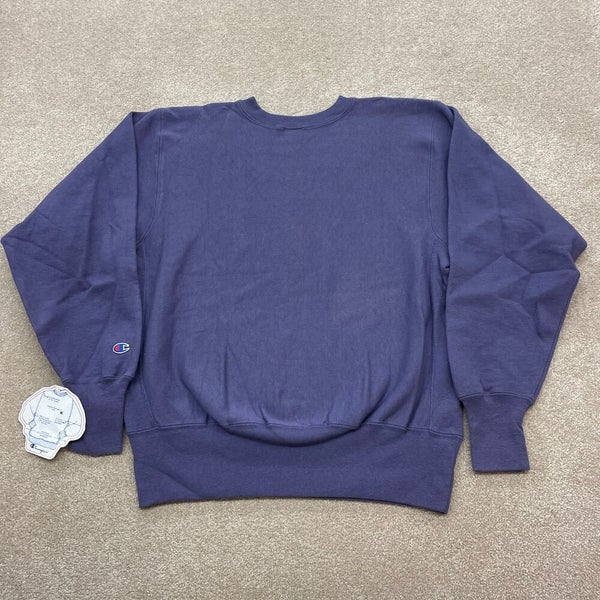 Vintage Champion Sweatshirt Men Large Purple Reverse Weave 90s New