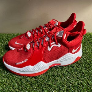 Mens Nike PG 5 TB Promo University Red White DM5045-603 Paul George Size 8.5 NEW