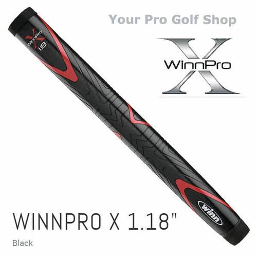 Winn Pro X 1.18" Black Putter Grip