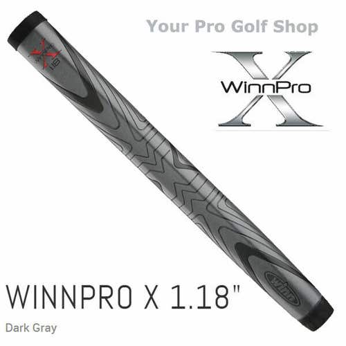 Winn Pro X 1.18" Dark Gray Putter Grip