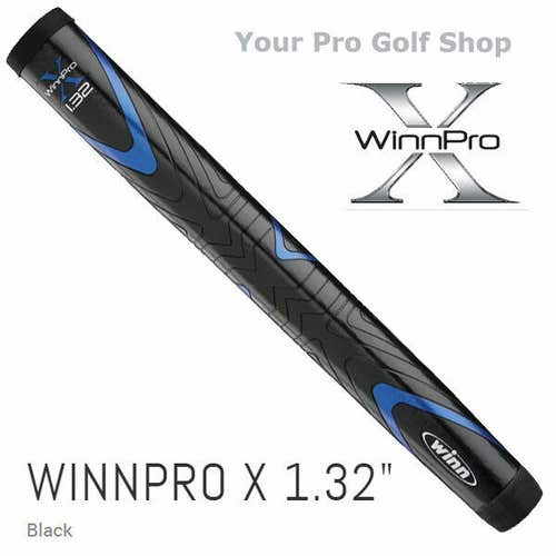 Winn Pro X 1.32" Black Putter Grip