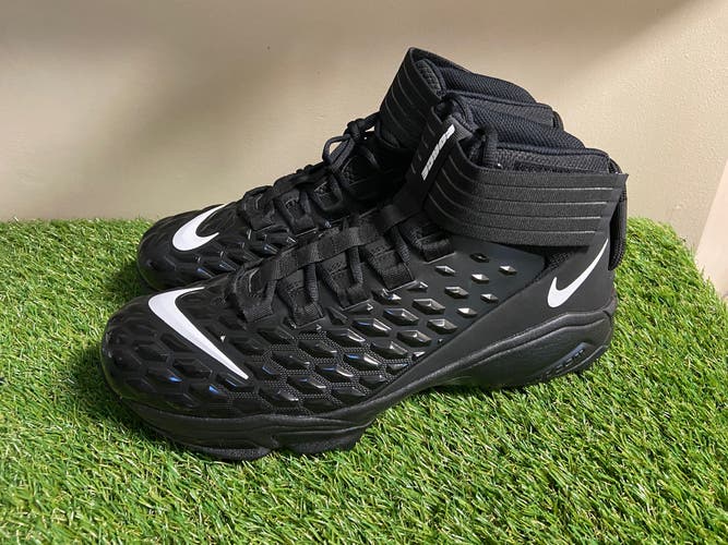 Men Nike Force Savage Pro 2 Shark P Football Cleats Black BV5448-001 Sz 14.5 NEW