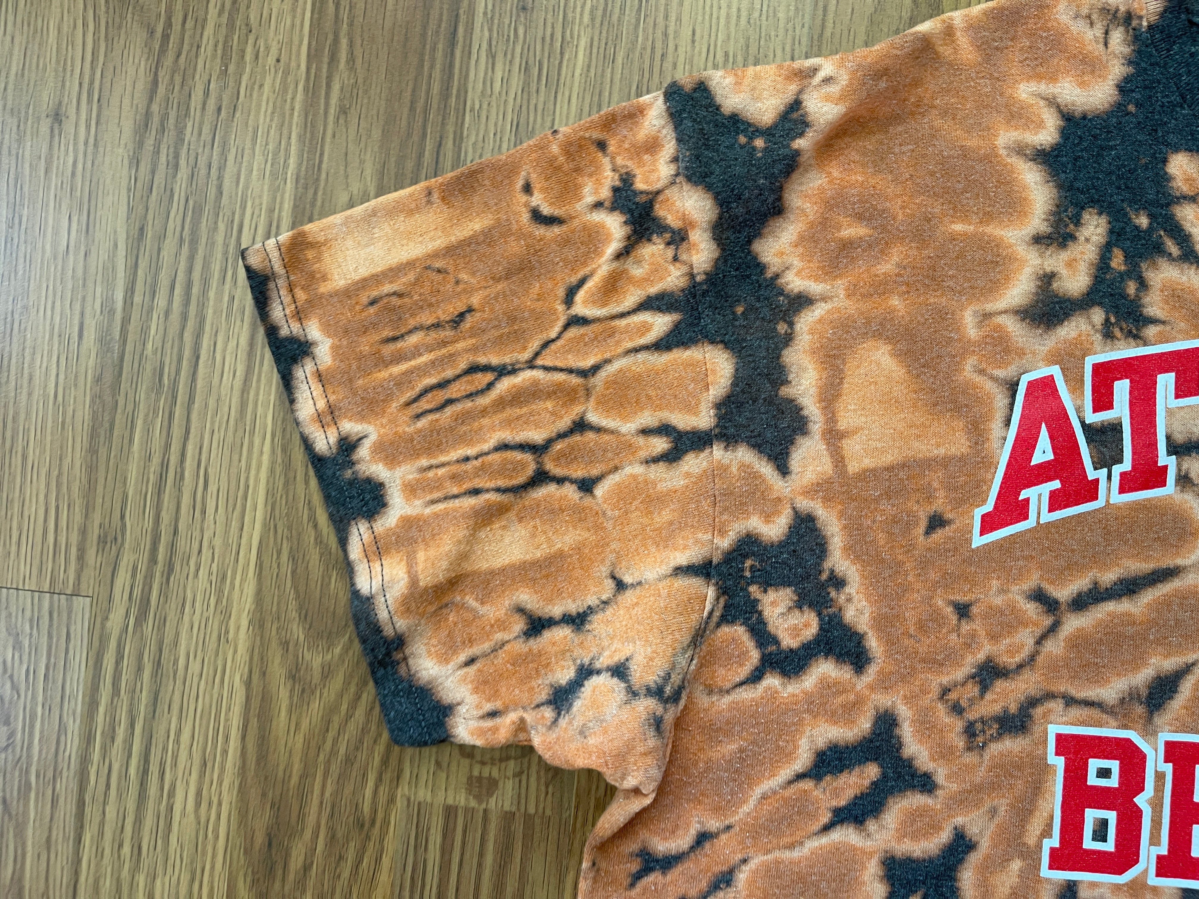 CustomCat Atlanta Braves Retro MLB Tie-Dye Shirt SpiderBlack / 3XL