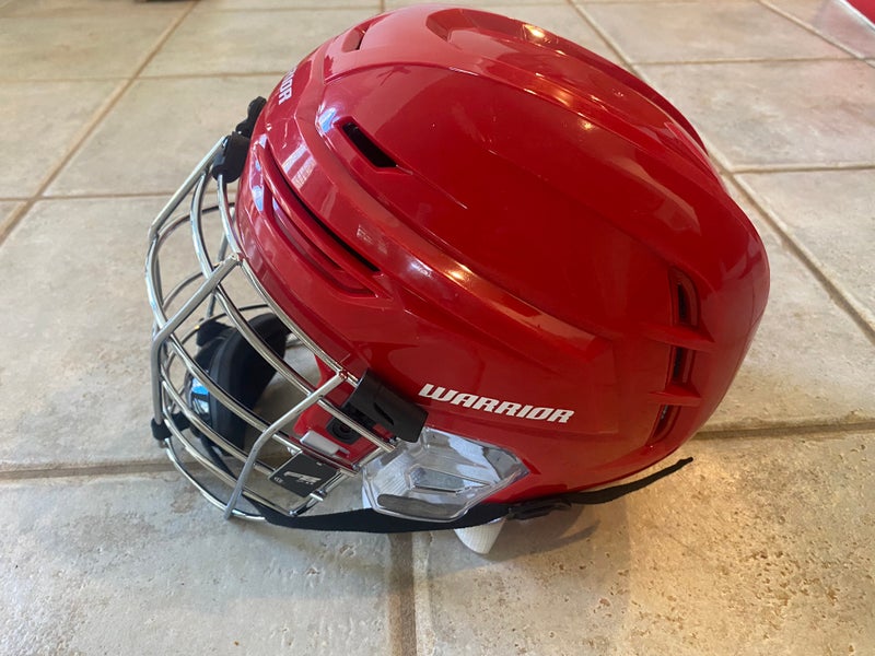 Size Large Player's Warrior Fatboy Alpha Pro Box Helmet | SidelineSwap