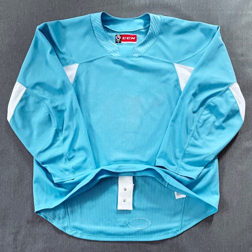 Pro Stock Blank CCM Quicklite Practice Jersey Baby Blue Size 58