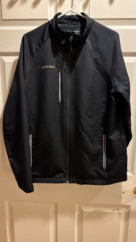 Bauer Hockey Lightweight Jacket - Black, Senior, Size Large