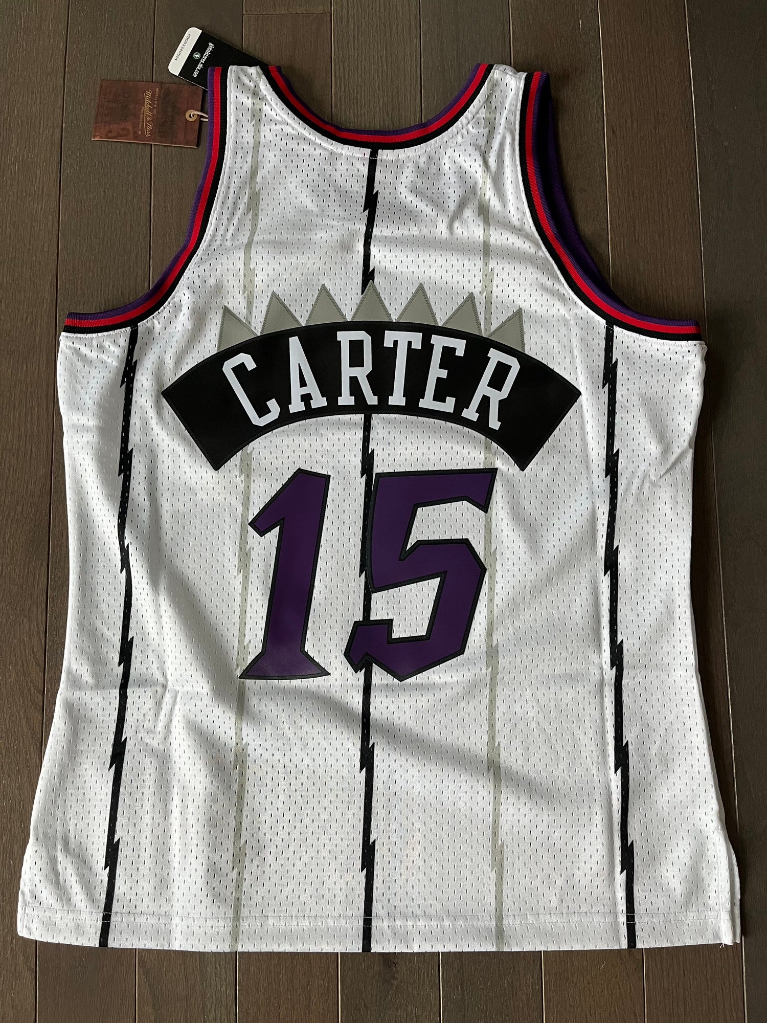 Mitchell and Ness Vince Carter Swingman Road Jersey 98 XL Toronto Raptors |  SidelineSwap