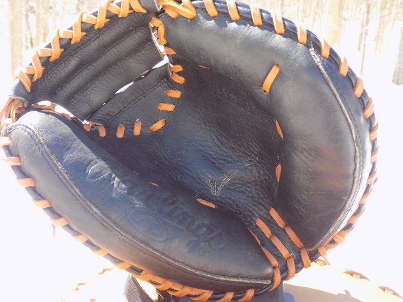 Used Rawlings Right Hand Throw Catcher's Renegade Baseball Glove 32.5"