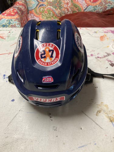 Used Navy Blue Medium CCM Tacks 310 Helmet