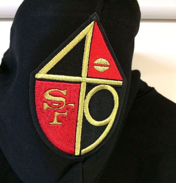 Men's San Francisco 49ers Pro Standard Black Logo Pullover Hoodie