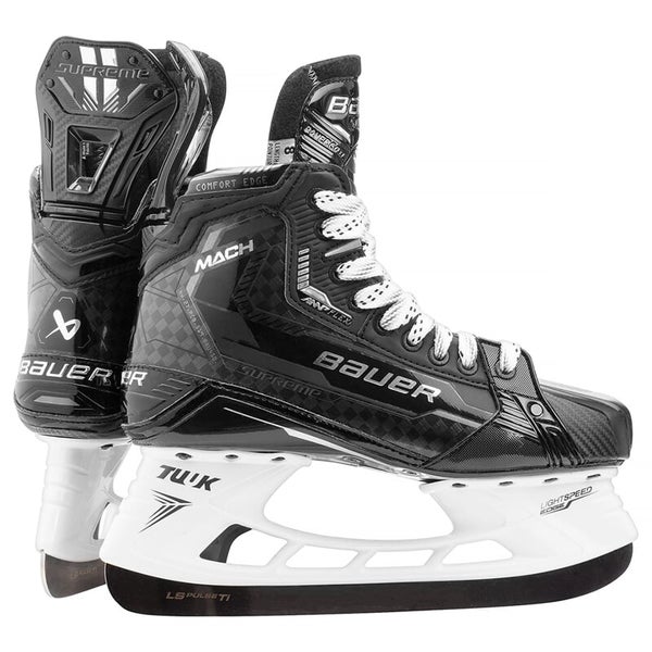 NEW Bauer Supreme Mach Hockey Skates SR Size 8 Fit 2 (Pulse Ti)