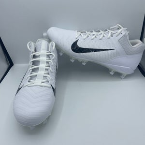 Nike Alpha Menace Pro 2 Low Cleats Football Cleats White CV6477-100 Size 14 NEW