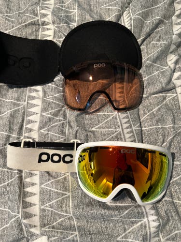 White POC Fovea Ski Goggles