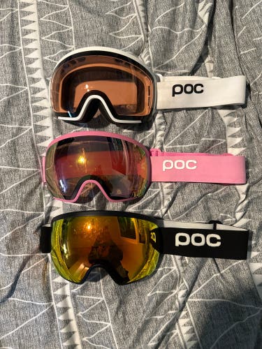 POC Orb goggles With Two Extra Spare Lenses