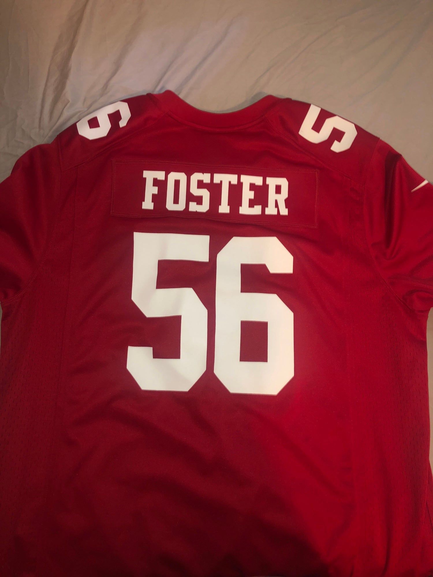 LOOK: Reuben Foster wearing 'savage' jersey on 49ers sideline