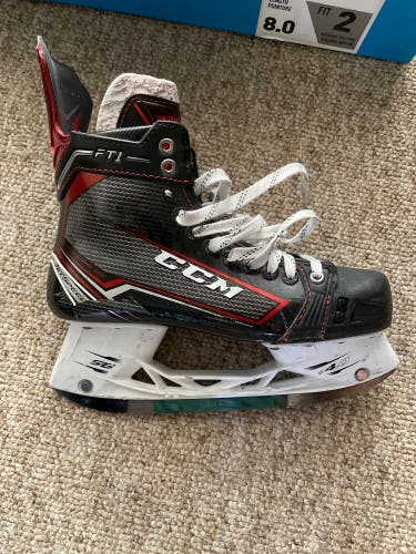 Used CCM Regular Width Size 8 JetSpeed FT1 Hockey Skates