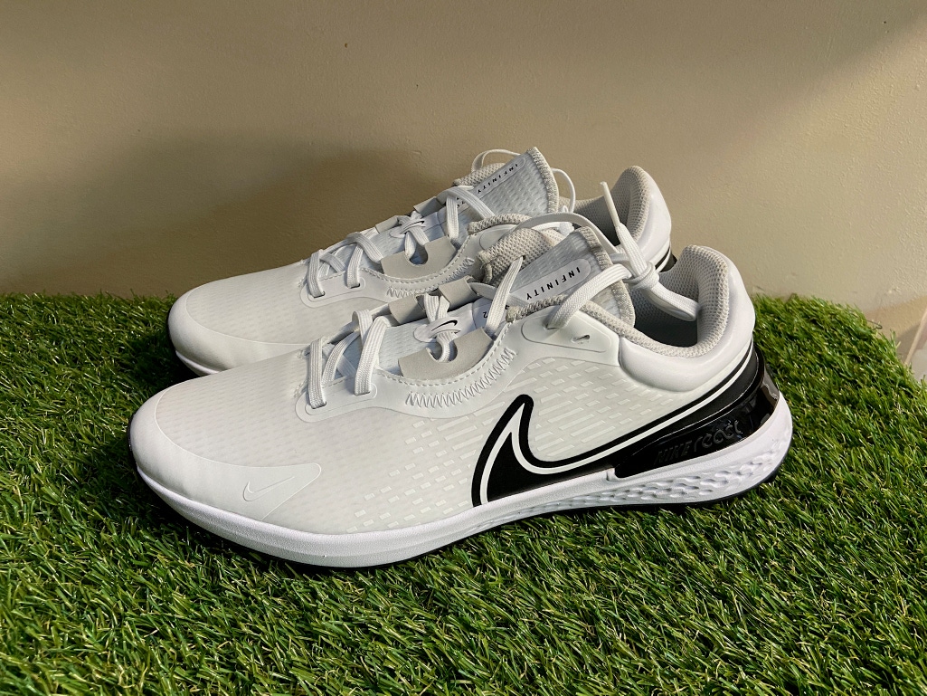 *SOLD* Nike Infinity Pro 2 White Black Photon Dust Golf Shoes DJ5593-115 Men’s 10 NEW