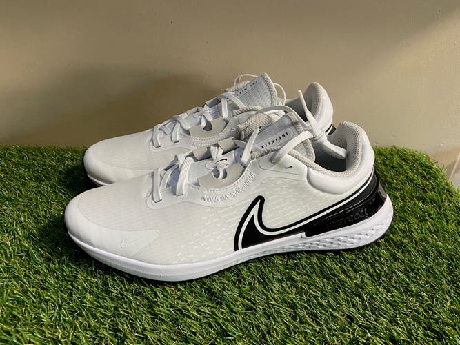 Nike Infinity Pro 2 White Black Photon Dust Golf Shoes DJ5593-115 Men’s 10.5 NEW