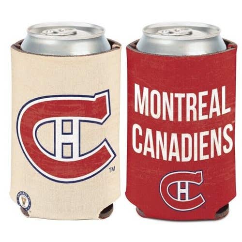 Montreal Canadiens Vintage Design NHL Can Cooler 12oz Collapsible Koozie