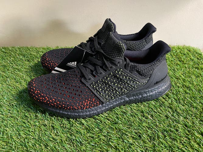 Adidas UltraBoost Clima Shoes Core Black Red Black Green AQ0482 Men's Size 8 NEW