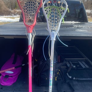 Used youth lacrosse sticks